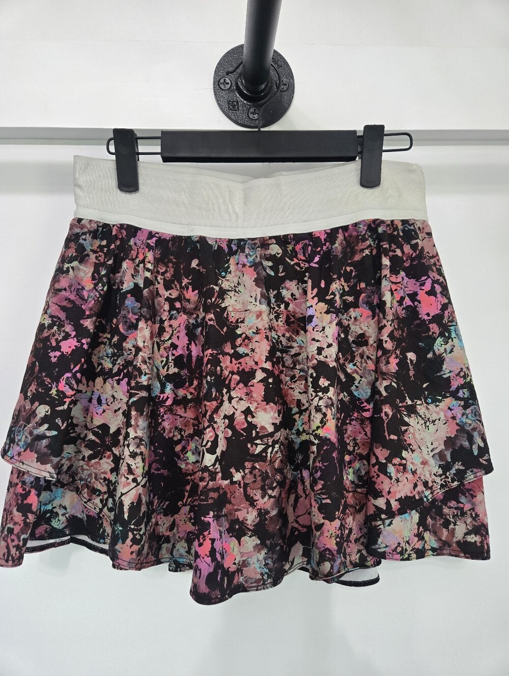 Lululemon Court Rival High-Rise Skirt *Long Stencil Blossom Red Multi Size 8